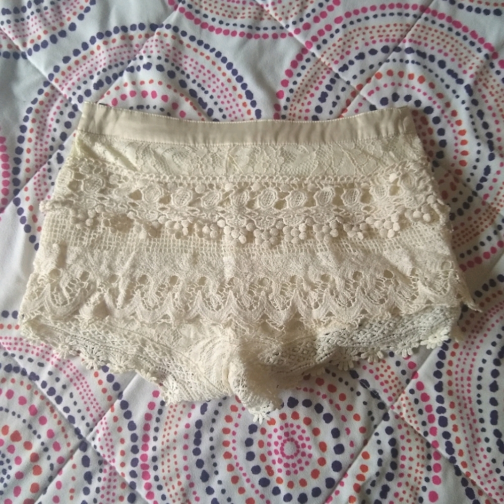 Crochet/lace shorts